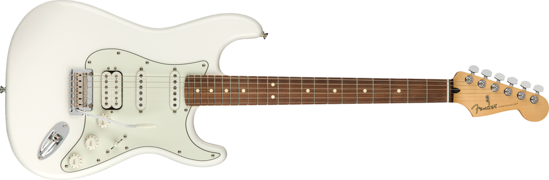 Fender Player Stratocaster elektrisk gitar (Polar White )