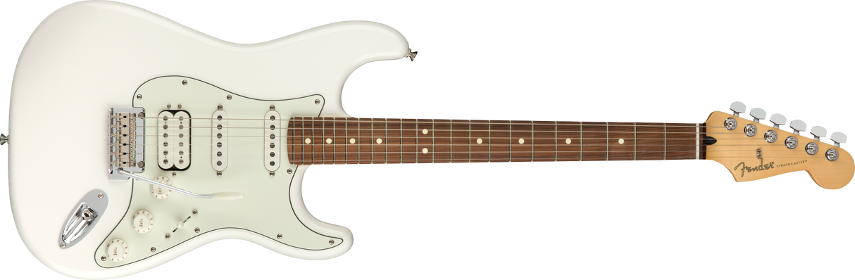 Fender Player Stratocaster elektrisk gitar (Polar White )