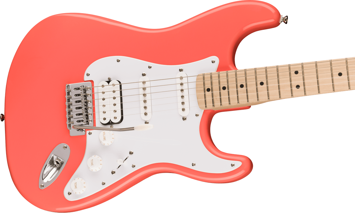 Fender Squier Sonic Stratocaster HSS elektrisk gitar (Tahitian Coral)