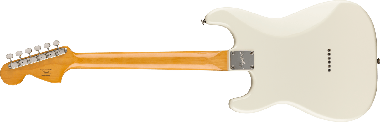 Fender Classic Vibe 70s Stratocaster HT HSS, laurbær gripebrett, svart pickguard, olympisk hvit