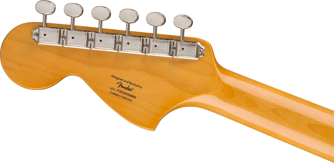 Fender Classic Vibe Active '70s Jazz Bass, Lønn Fingerboard, Parchment Pickguard, Ocean Turquoise