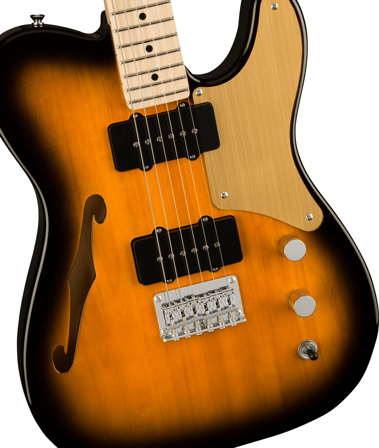 Fender Squier Paranormal Carbonita Telecaster Thinline elektrisk gitar ( Sunburst )