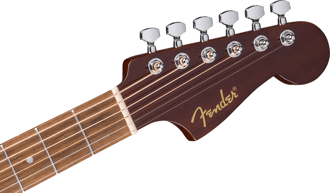 Fender California Standard Redondo™, Furu topp, svart pleksiglass, 3-farget solnedgang