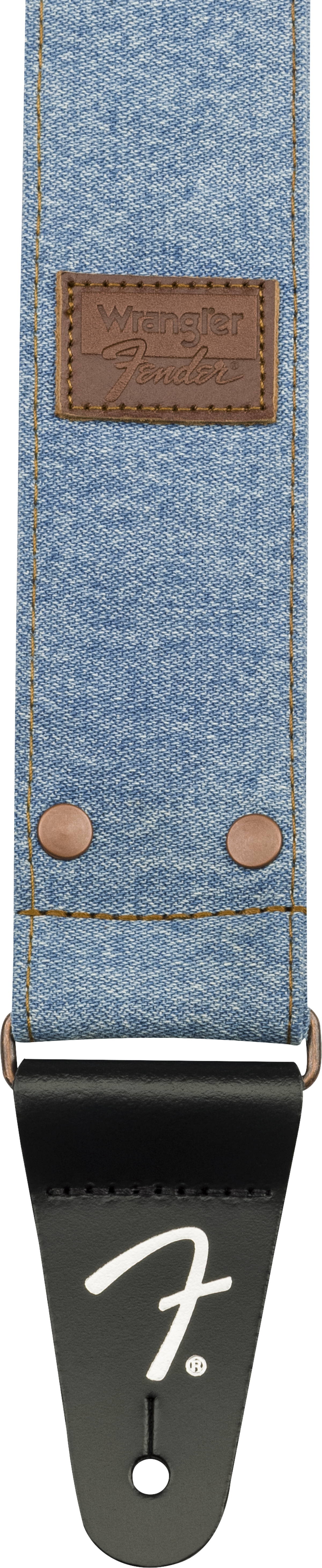 Fender x Wrangler Denim gitarstropp (Light Indigo, 2")