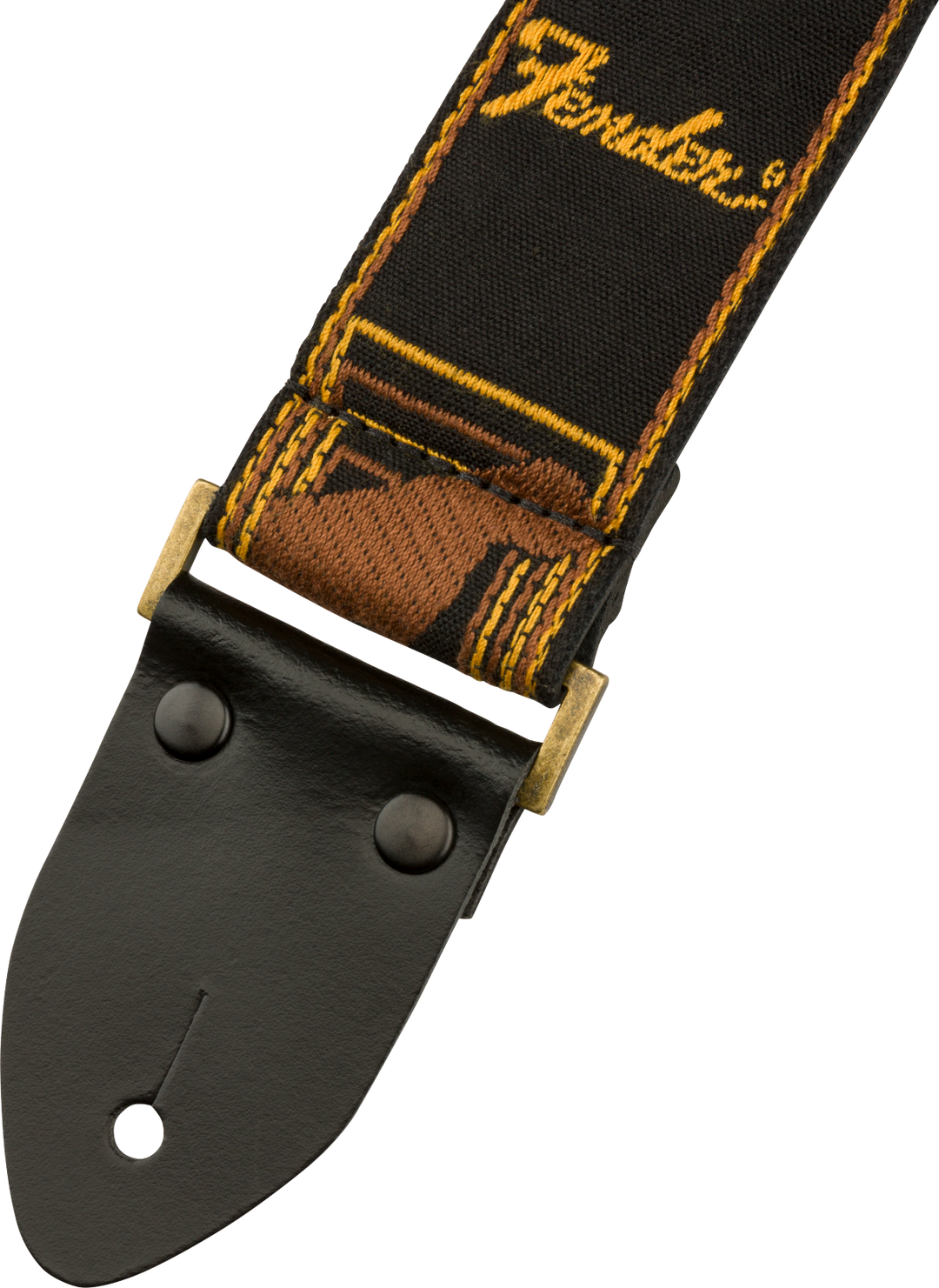 Fender Legacy Vintage gitarstropp ( Black / Yellow / brun, 2")