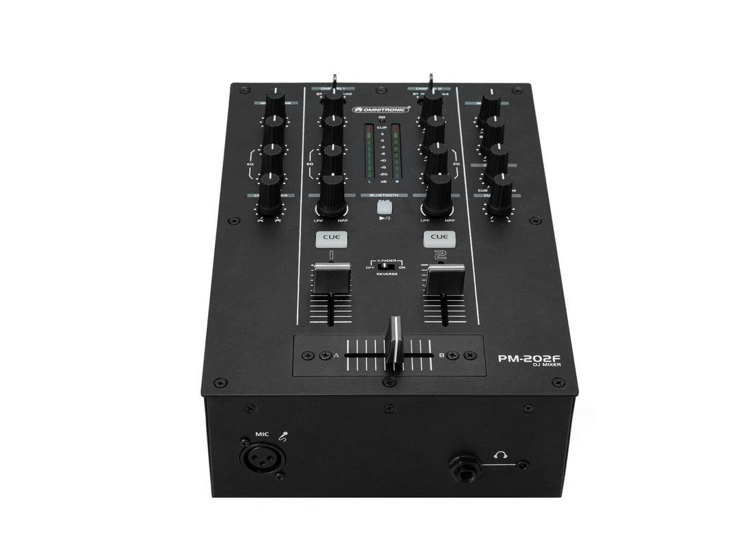 OMNITRONIC PM-202F 2-kanals DJ-mikser med filter og Bluetooth