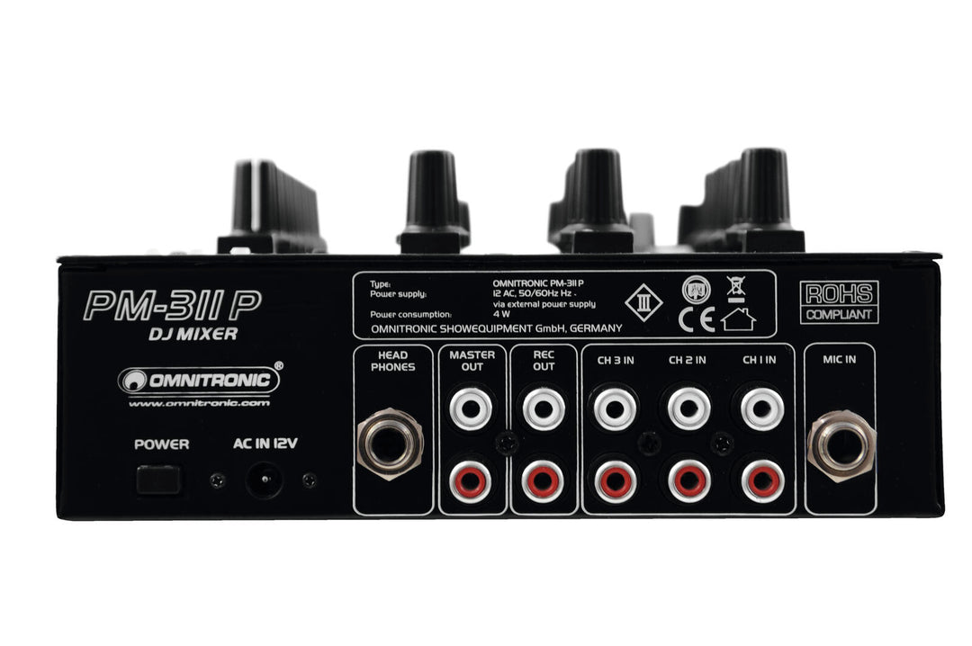 OMNITRONIC PM-311P DJ-mikser med spiller