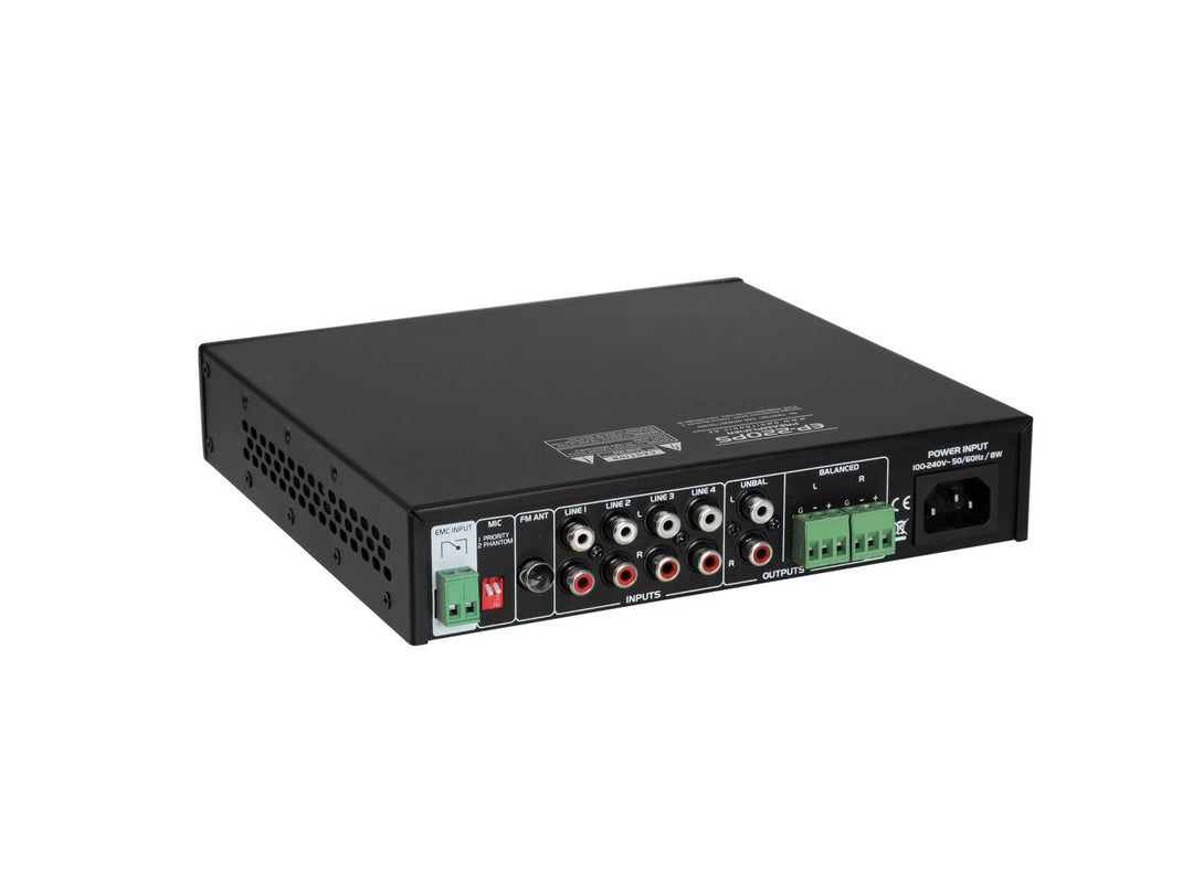 OMNITRONIC EP-220PS Forforsterker med MP3-spiller, Bluetooth og FM-radio 9.5"