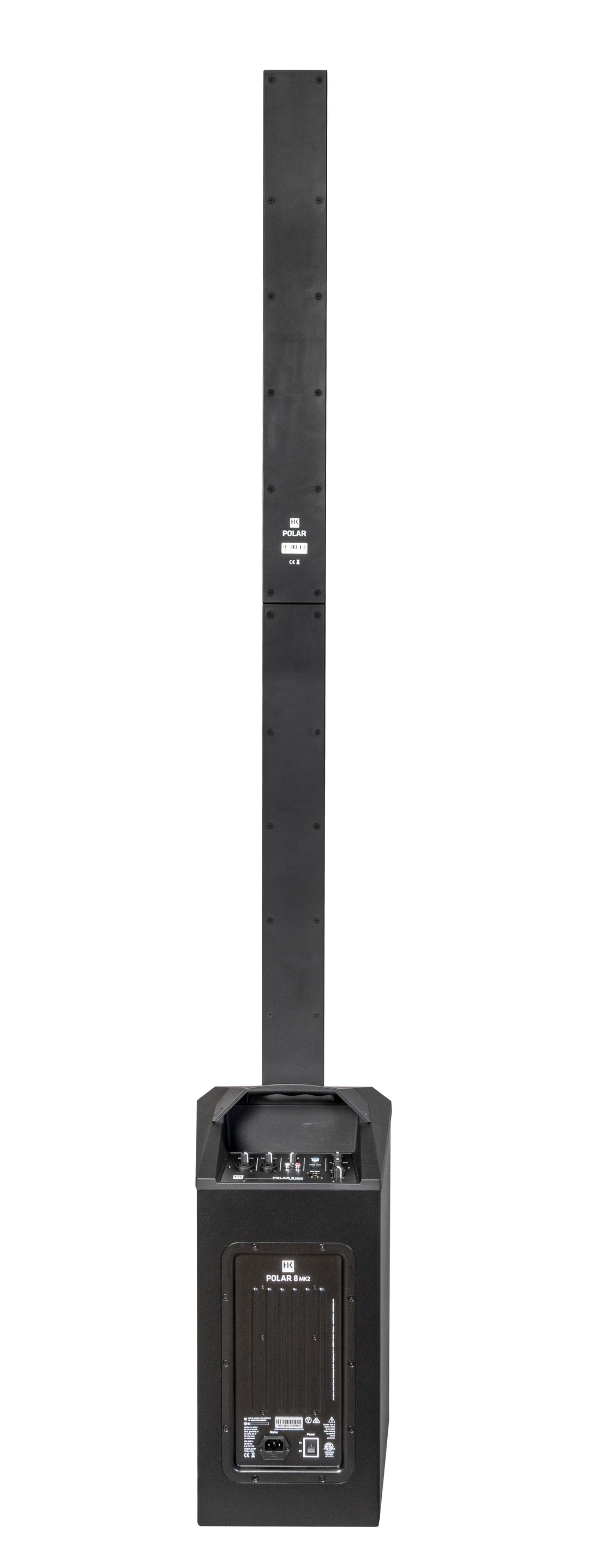 HK Audio POLAR 8 MK2 aktivt søyle-PA-system 1200W med Bluetooth (svart)