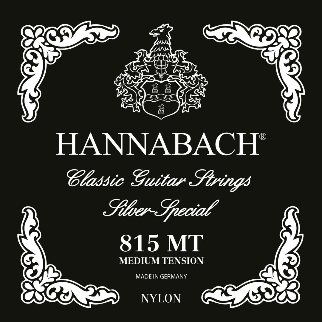 Hannabach strenger for klassisk gitar Serie 815 Medium tension Silver special - sett medium (815MT)
