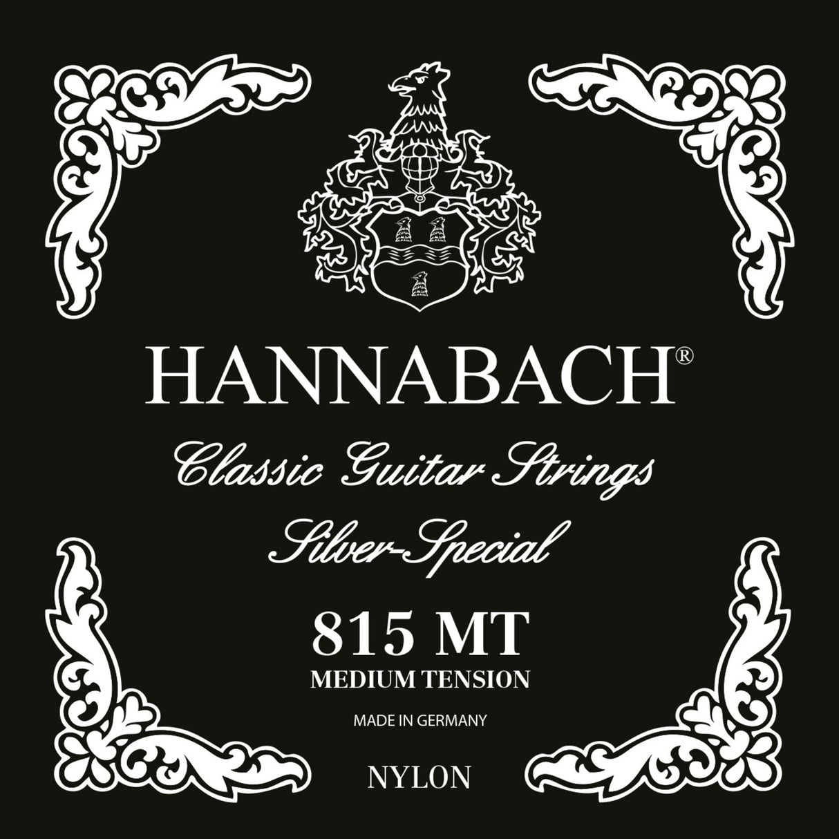 Hannabach strenger for klassisk gitar Serie 815 Medium tension Silver special - sett medium (815MT)