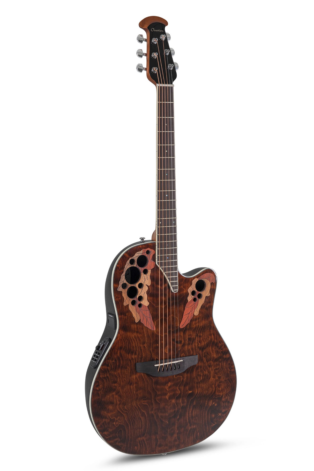 Ovation E-akustiske Gitarer Celebrity Elite Plus Super Shallow - Dark Tiger Eye (CE48P-TGE-G)