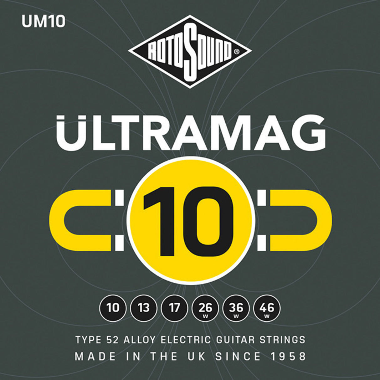 Rotosound strenger for elgitar Ultramag - Sett Regular 10-46 (UM10)