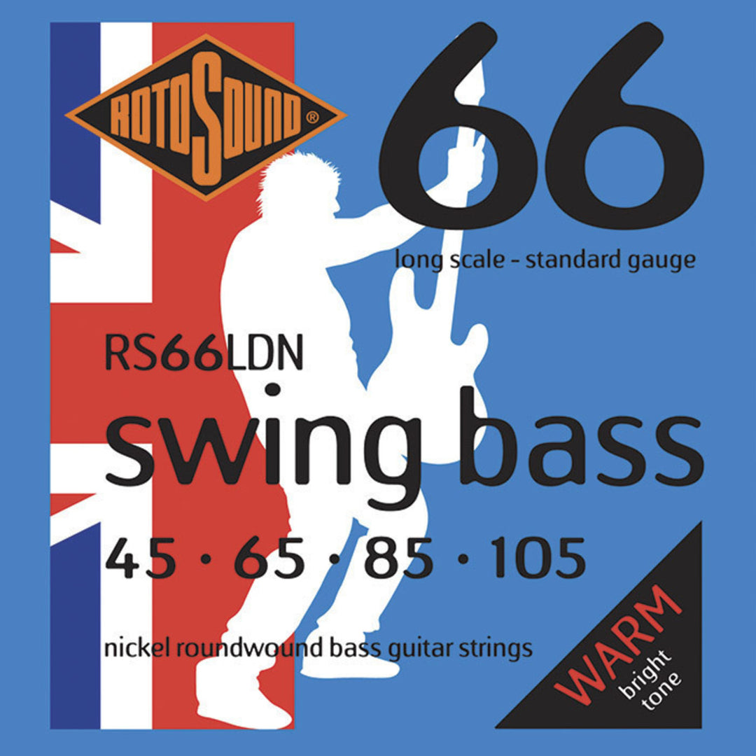 Rotosound elbass-strenger Swing Bass 66 - Sett 4-strengers Nickel Standard 45-105 (RS66LDN)