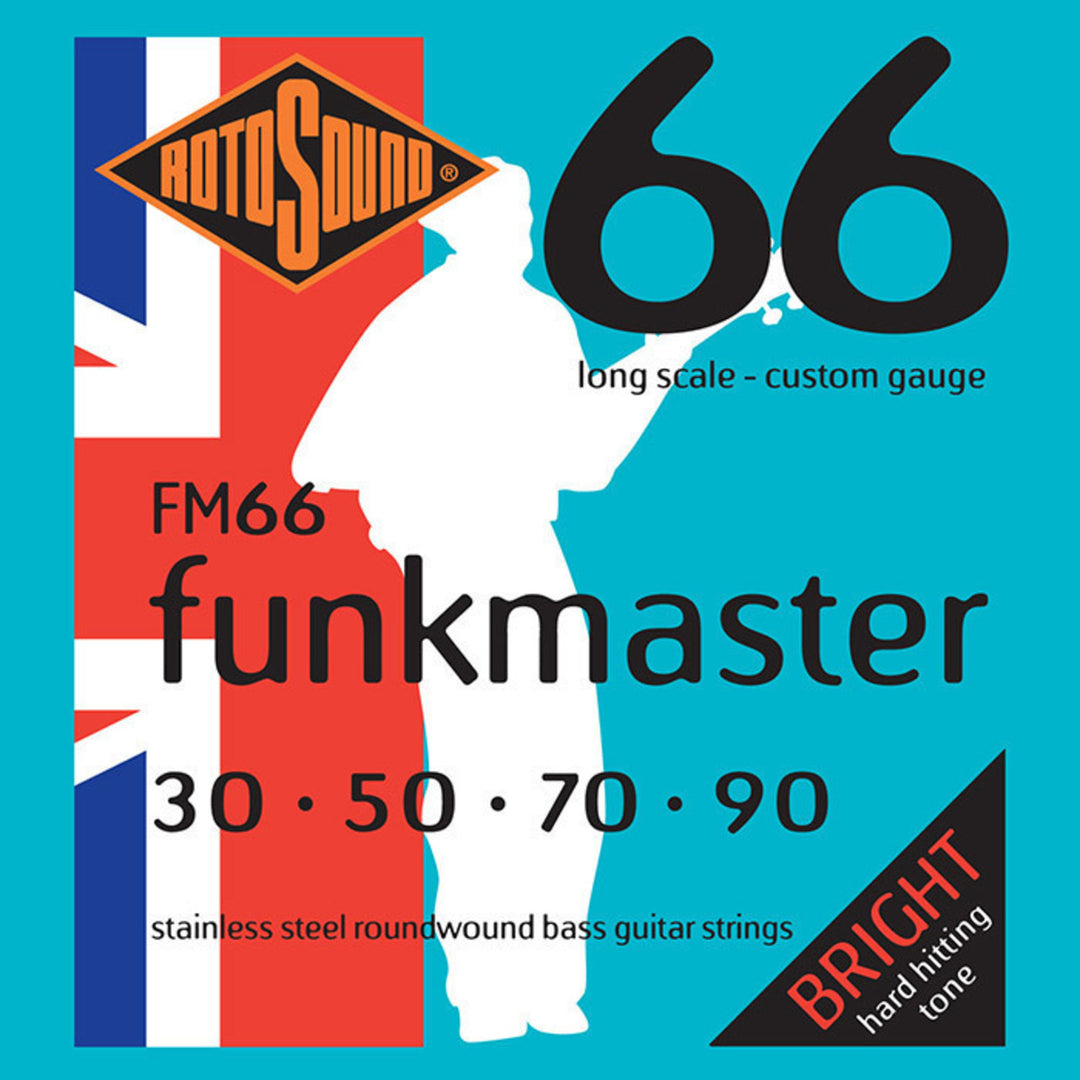 Rotosound elbass-strenger Swing Bass 66 - Sett 4-strengers FUNKMASTER Custom 30-90 (FM66)