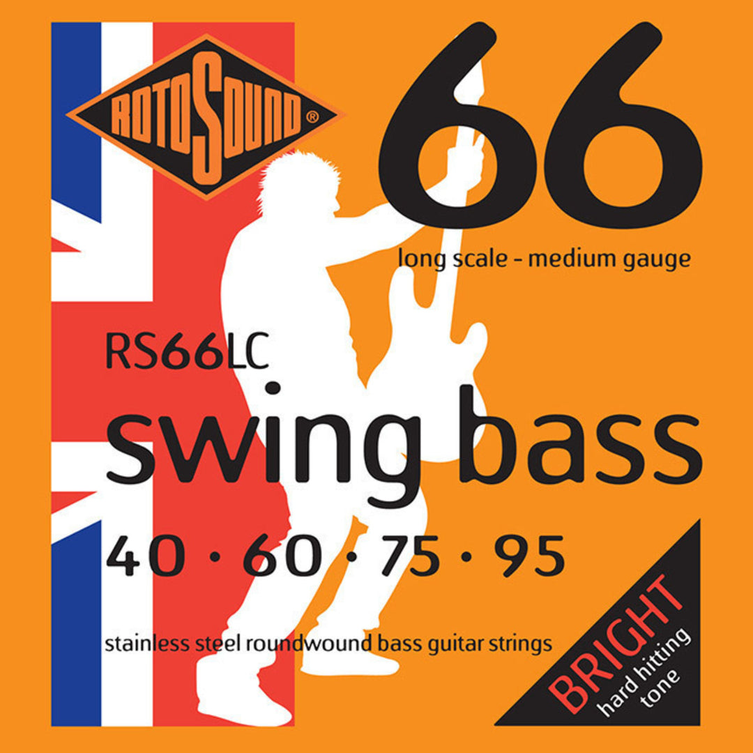 Rotosound elbass-strenger Swing Bass 66 - Sett 4-strengers Medium 40-95 (RS66LC)