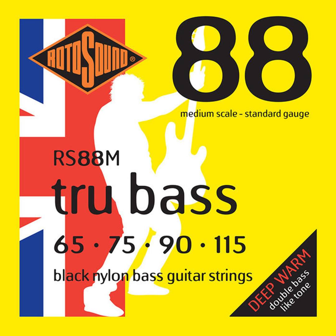 Rotosound E-bass-strenger Tru Bass 88 - sett 4-strengs Extra Long // Extra long scale length (33.5"/850mm to 36"/915mm) (RS88EL)