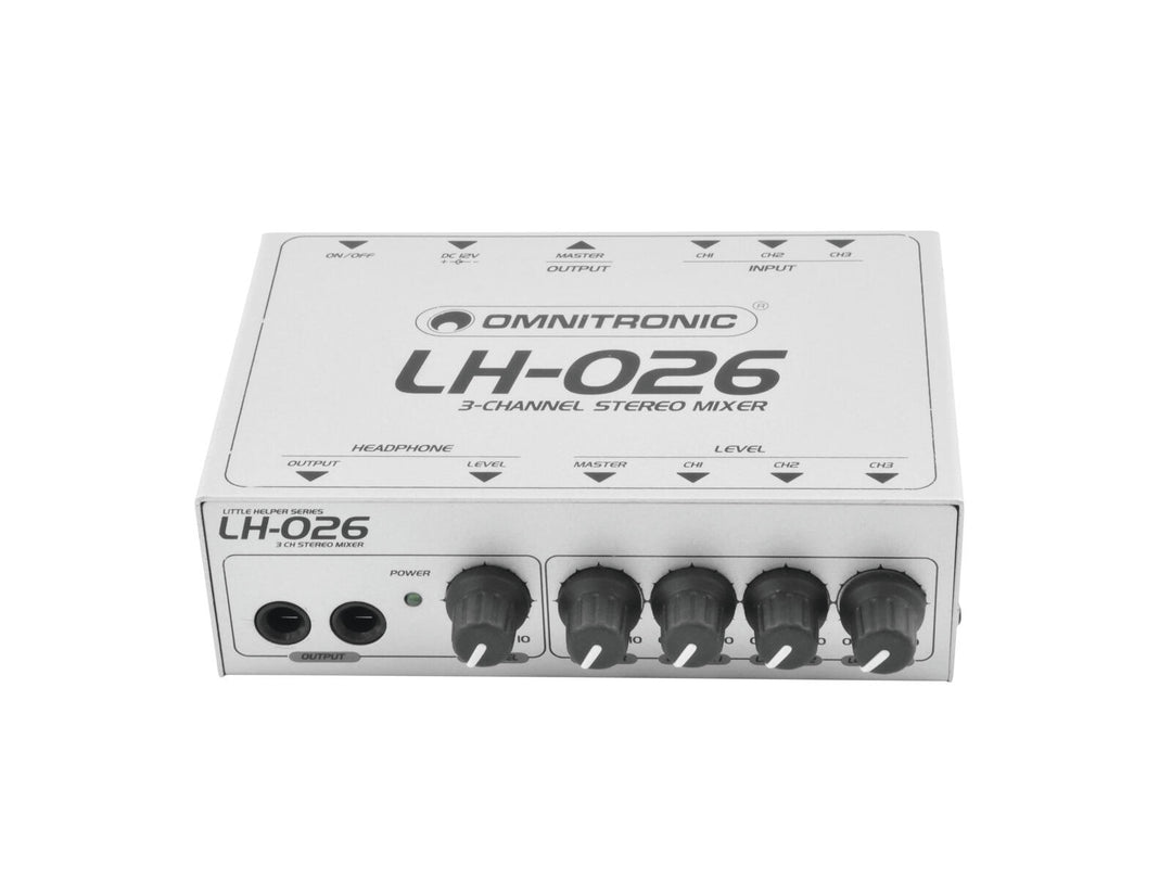 OMNITRONIC LH-026 3-kanals stereomikser
