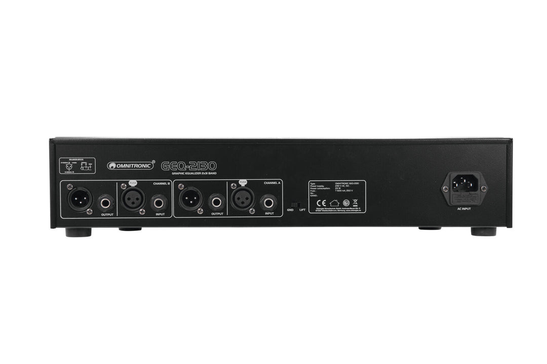 OMNITRONIC GEQ-2310 equalizer 2x31-bånd