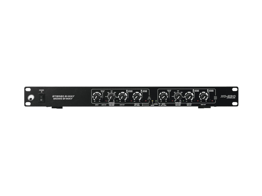 Omnitronic XO-230 Aktivt delefilter – 2-veis stereo / 3-veis mono