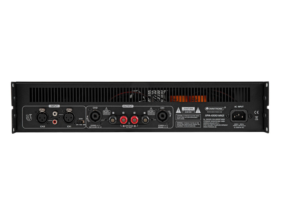 OMNITRONIC XPA-1000 MK2 Forsterker