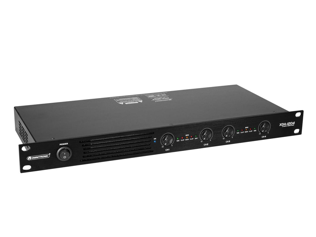 OMNITRONIC XDA-1204 4-kanals klasse D-forsterker