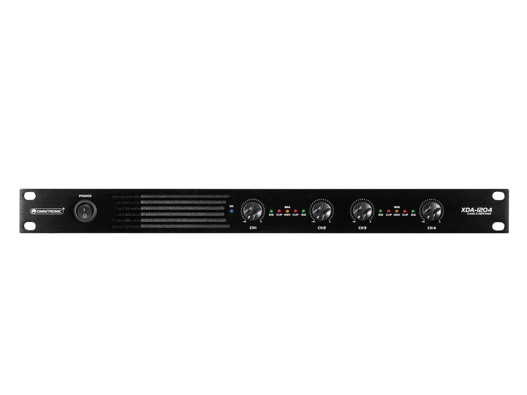 OMNITRONIC XDA-1204 4-kanals klasse D-forsterker