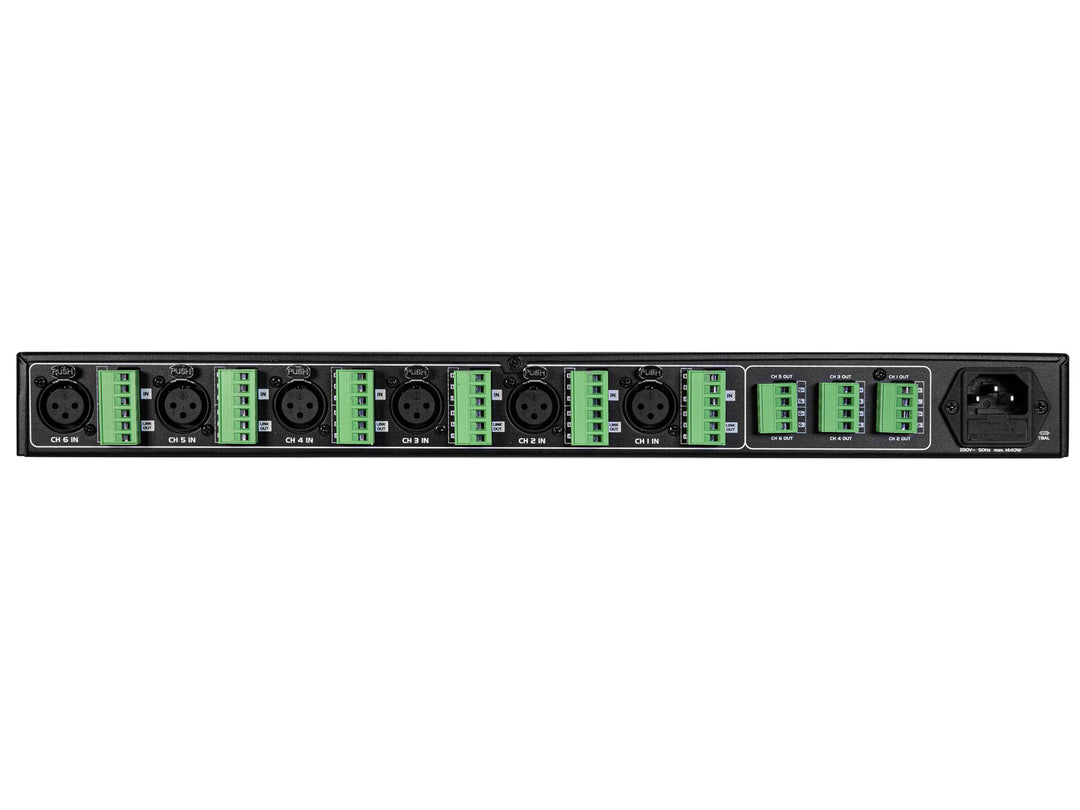 OMNITRONIC XDA-1206 6-kanals Class D Forsterker