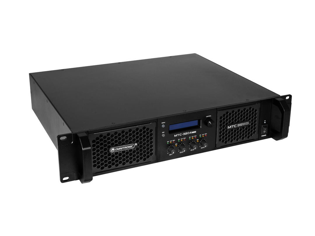 OMNITRONIC MTC-3204DSP 4-kanals forsterker med DSP