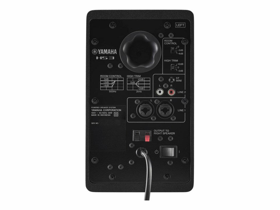 Yamaha HS3 Active Studio Monitors (svart)