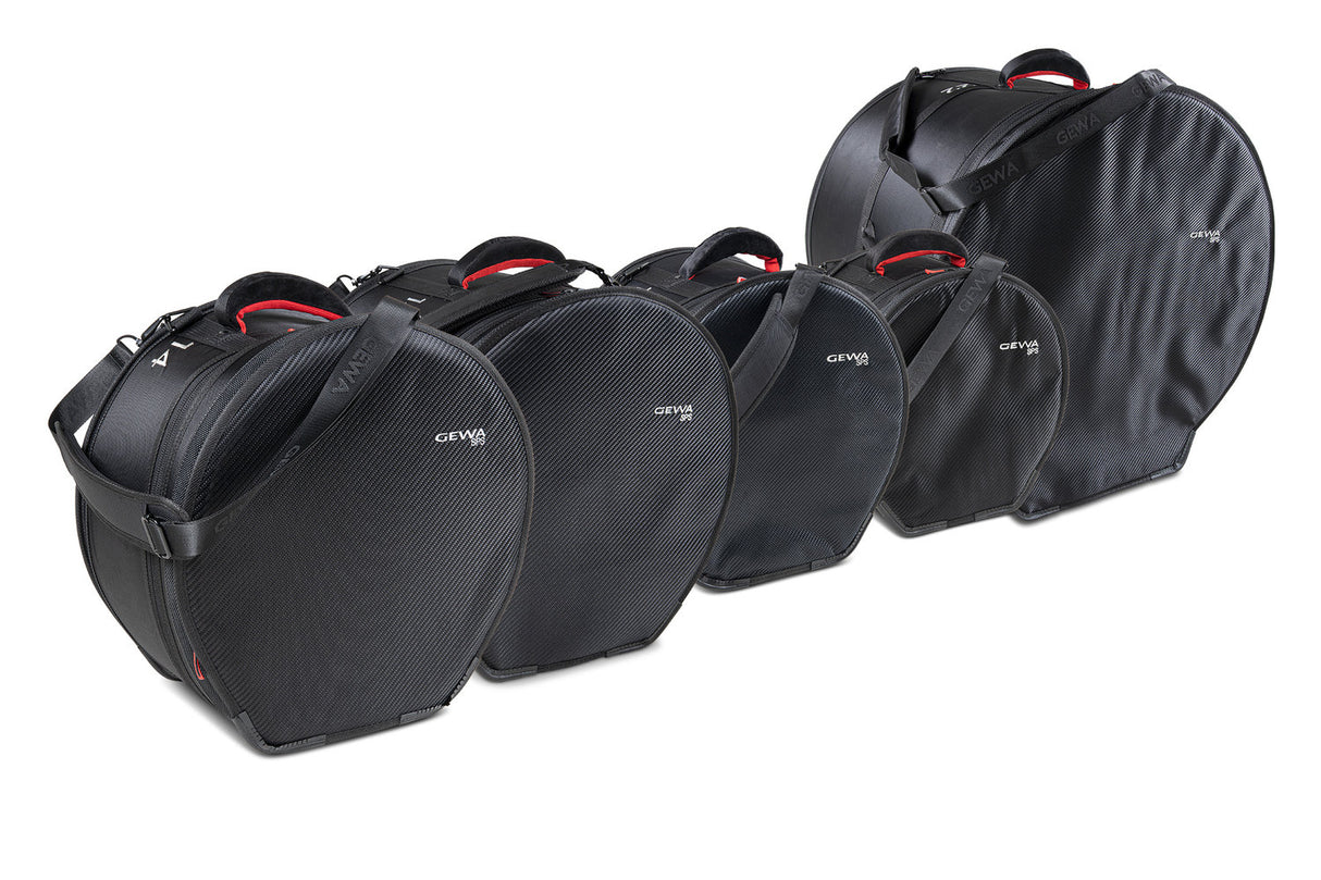 GEWA gigbag-sett for trommesett SPS - 22" x 18", 10" x 9", 12" x 10", 14" x 14", 14" x 6,5"