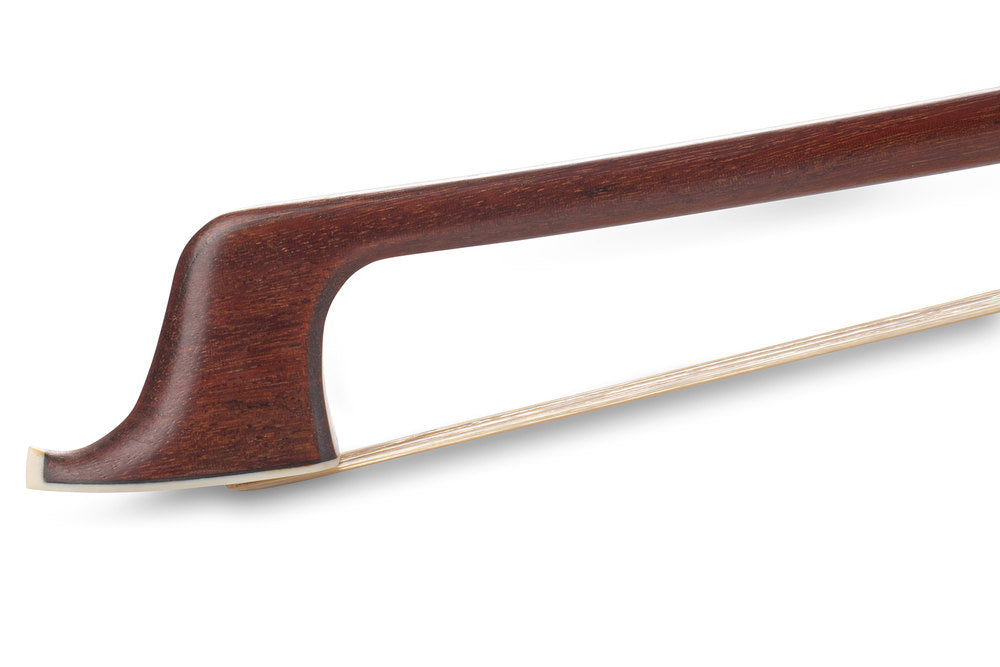 W. E. Dörfler cello-bue i pernambuco, rund stang, sølv