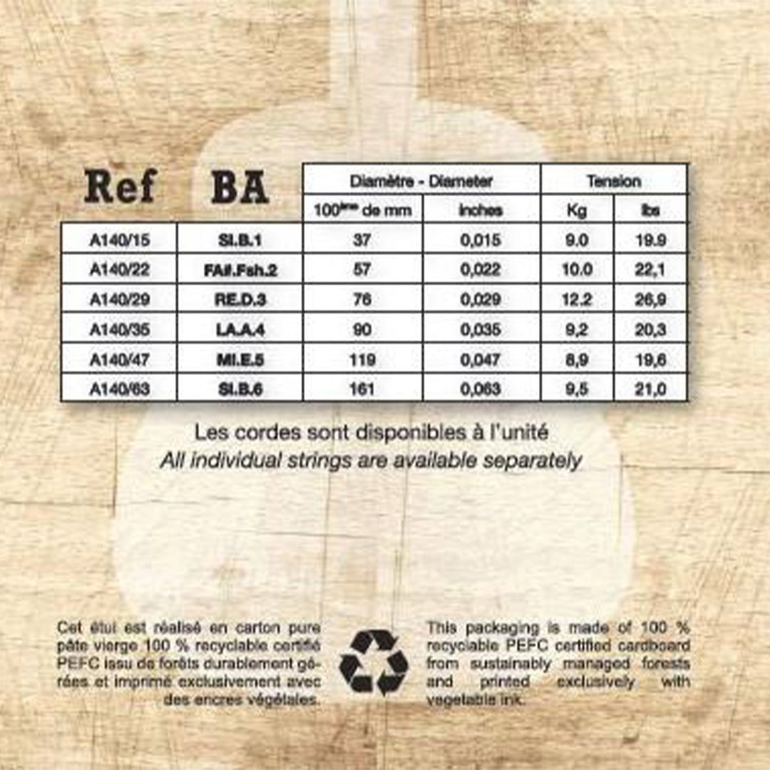 Savarez strenger for akustisk Gitarer Acoustic - bariton (A140BA)