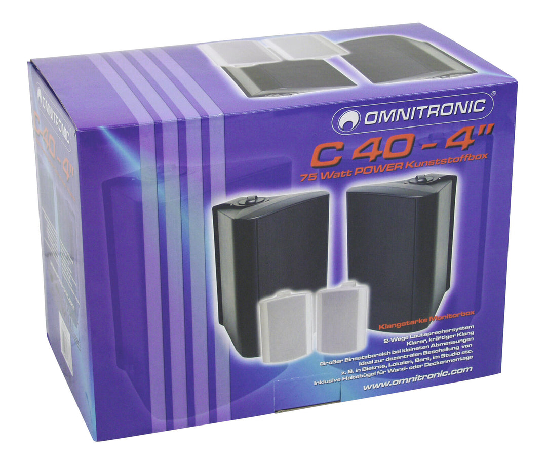 OMNITRONIC C-40 hvit 2x