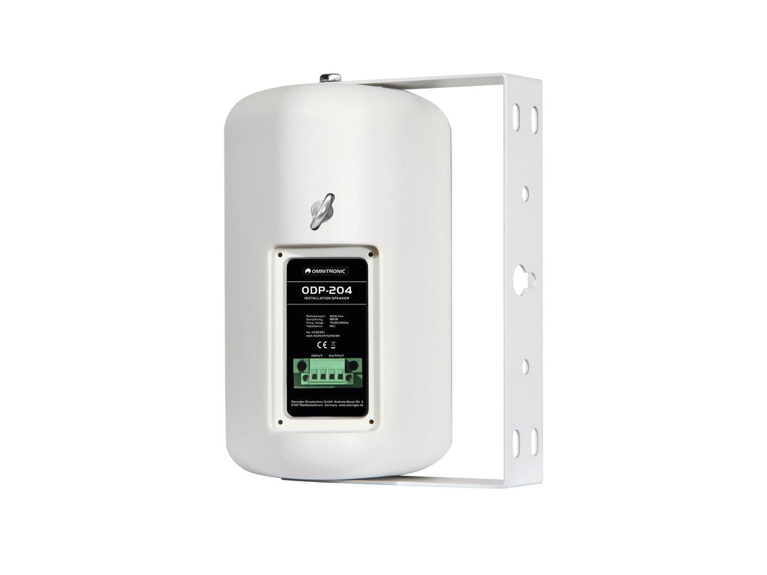 OMNITRONIC ODP-204 installasjonshøyttaler 16 ohm hvit 2x
