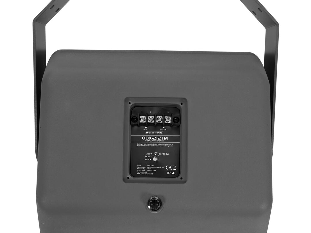 OMNITRONIC ODX-212TM installasjonshøyttaler 100 V mørkegrå