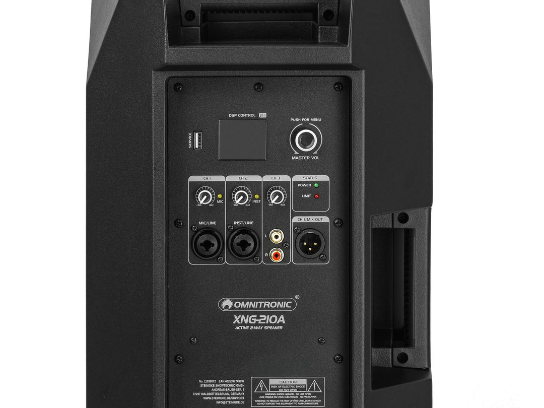 OMNITRONIC XNG-210A 2-veis høyttaler, aktiv, DSP