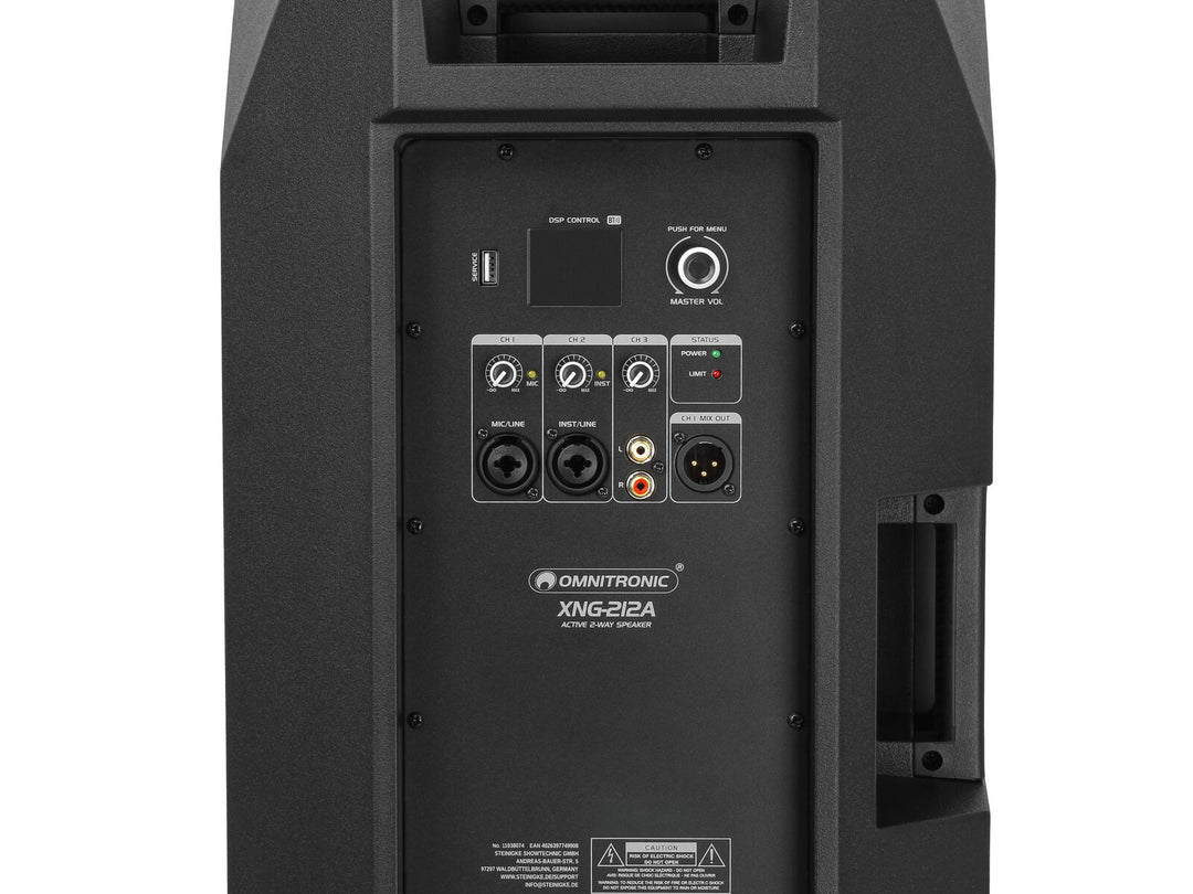 OMNITRONIC XNG-212A 2-veis høyttaler, aktiv, DSP