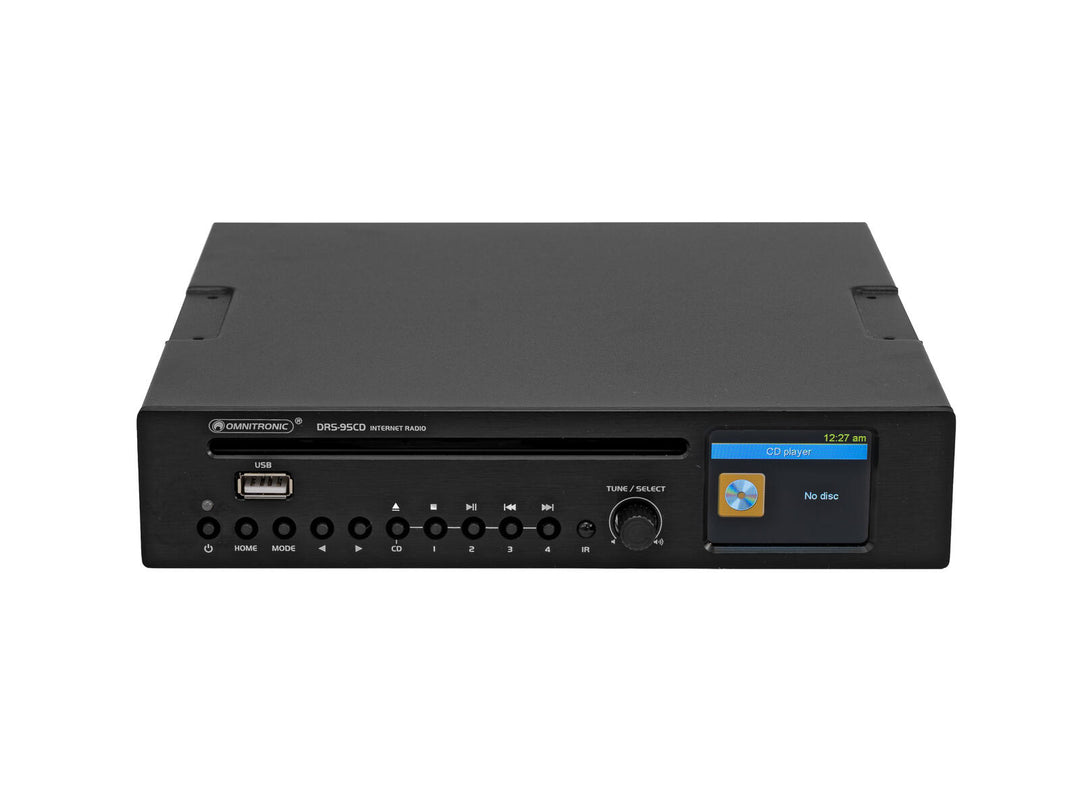 OMNITRONIC DRS-95CD internettradio med DAB+, Bluetooth og CD-spiller