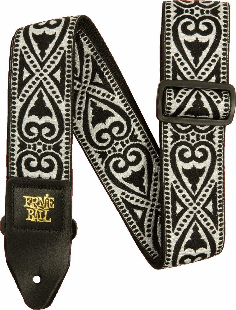 Ernie Ball Svart Hjerte Jacquard Stropp - 5345