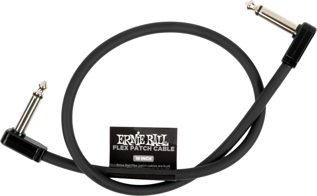 Ernie Ball 6441 Flex Patchkabel Svart 45cm