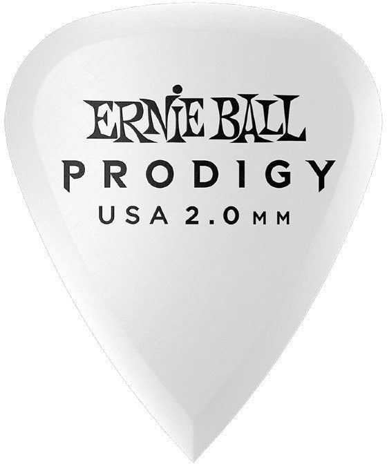 Ernie Ball EB-9202 2.0mm Hvit Standard Prodigy Plekk 6-pakning