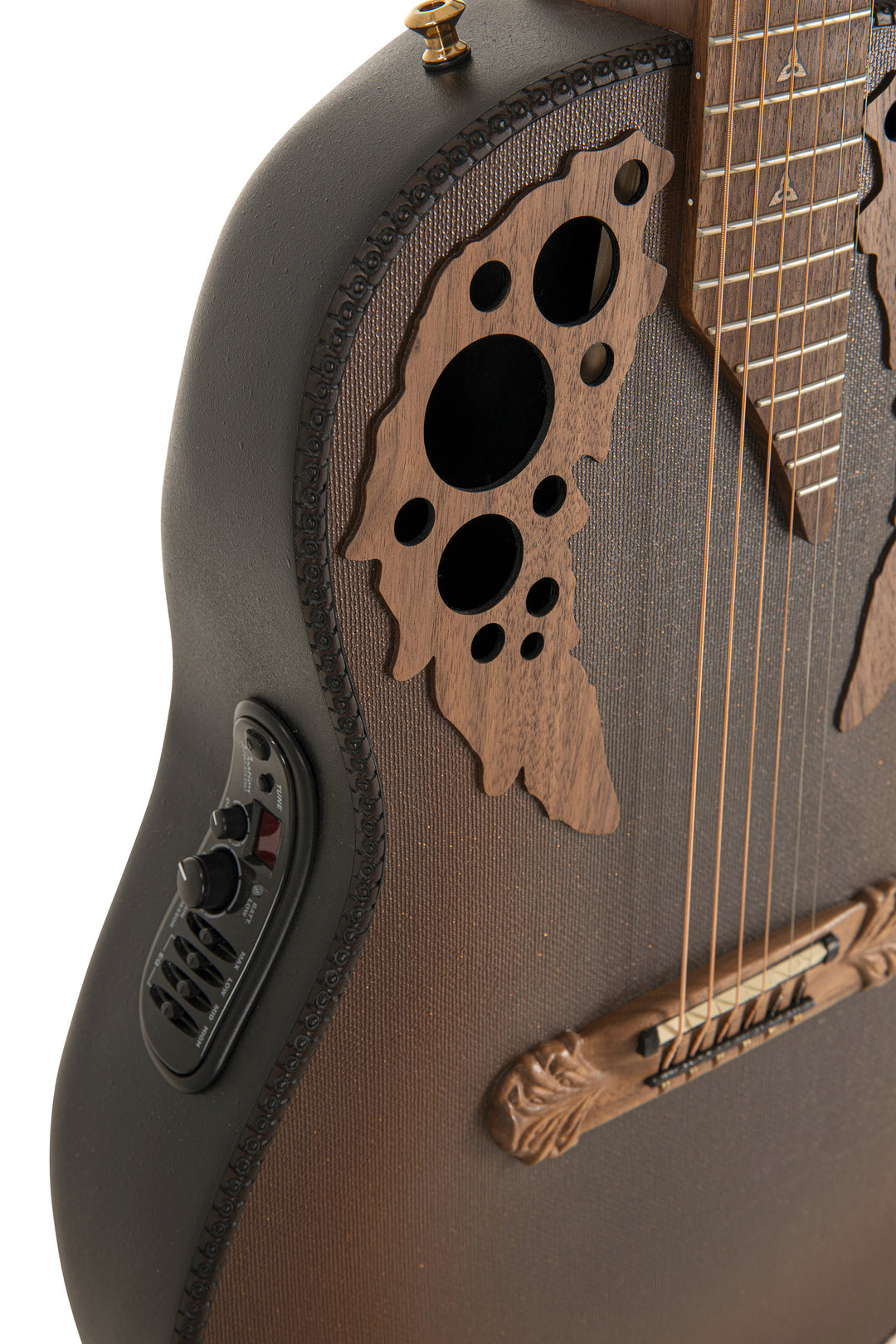 Adamas E-akustisk Gitarer 1687GT Deep uten cutaway - Reverse brun burst (1687GT-9W-G)