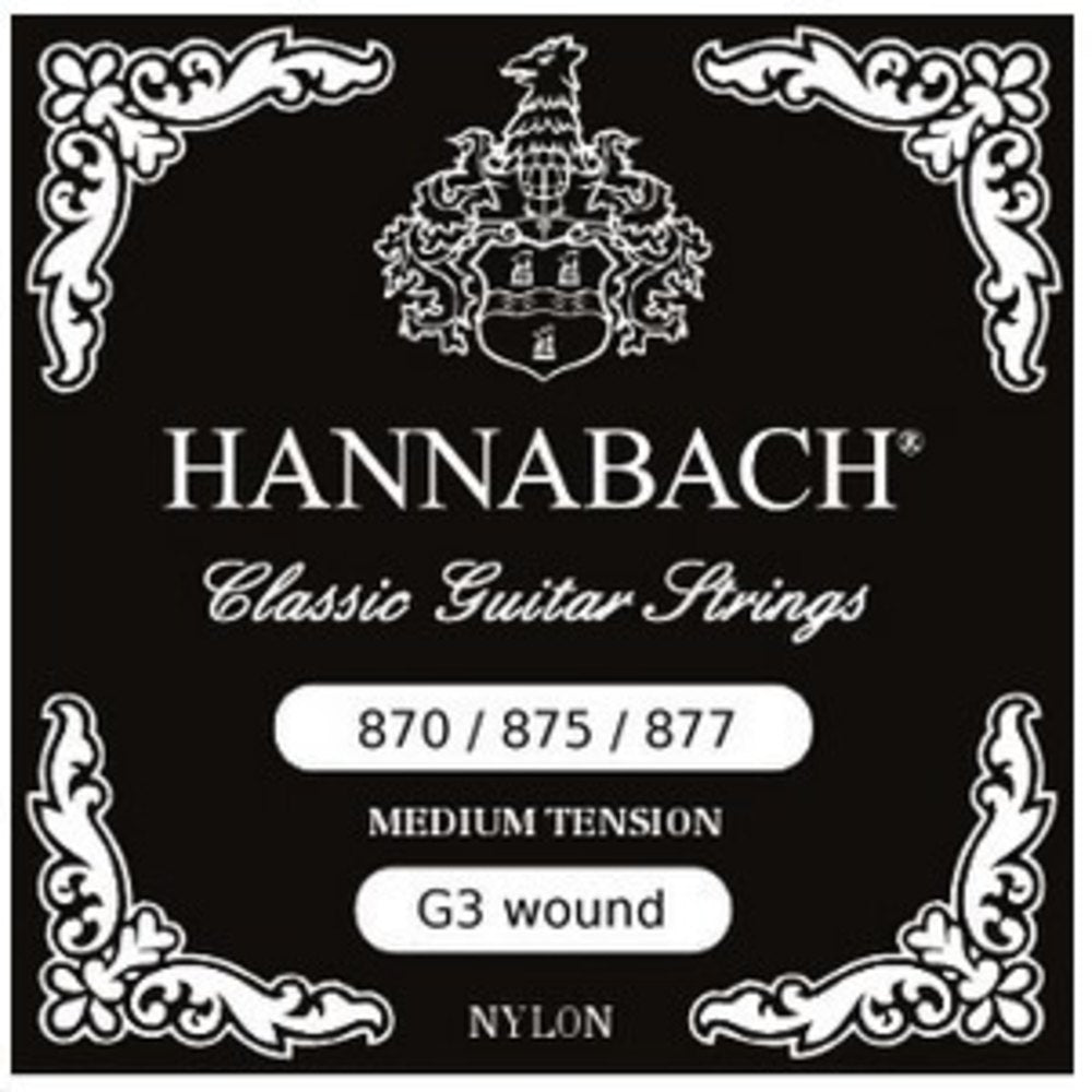 Hannabach 875MT G3 kromomviklet til klassisk gitar, medium tension