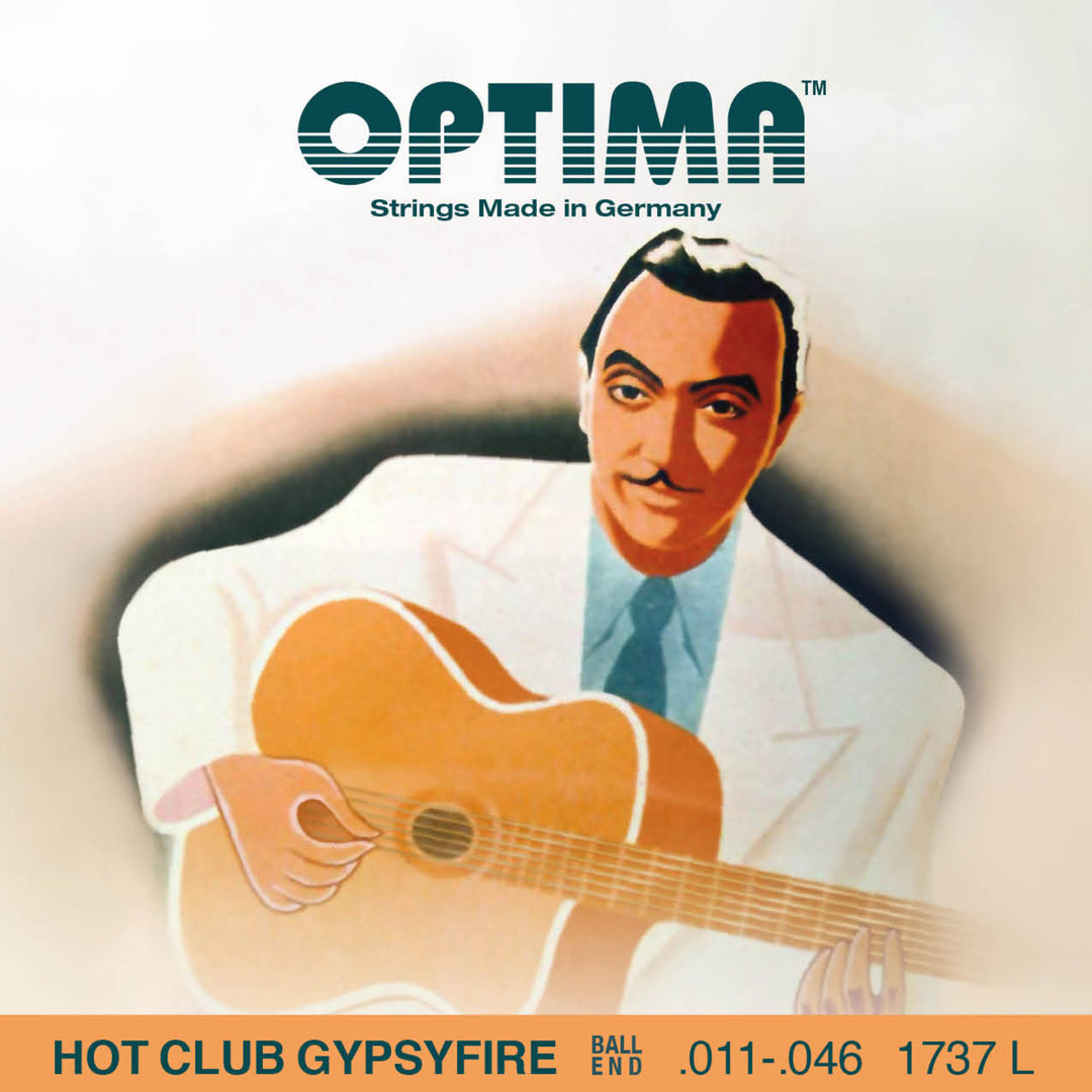 Optima strenger for akustisk gitar Hot Club Gypsyfire sølvbelagt - Sett (1737L)