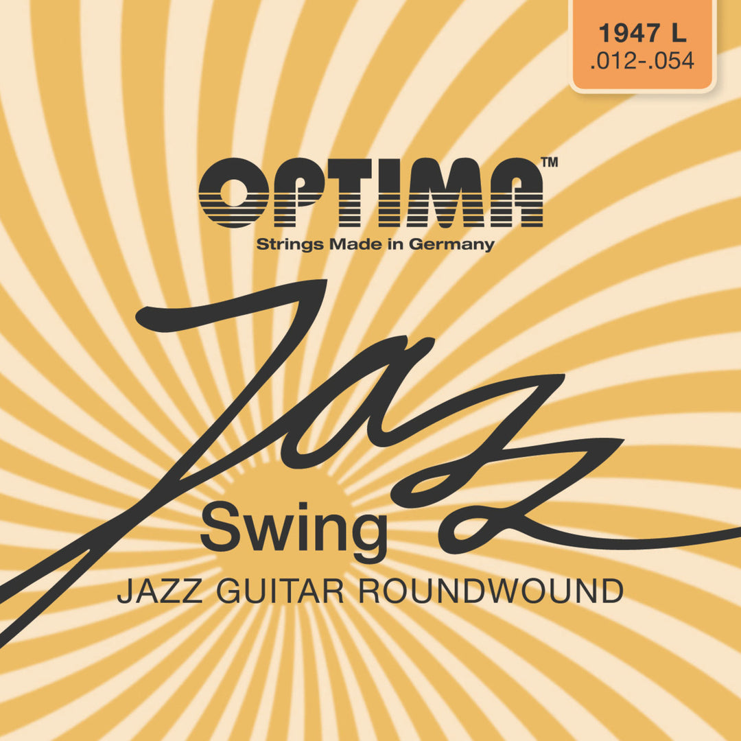 Optima strenger til el-gitar Jazz Swing Krom Round Wound - Sett (1947L)
