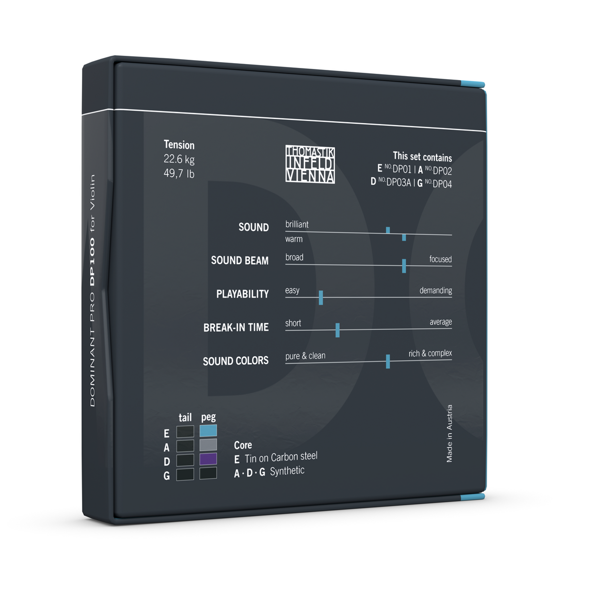 Thomastik-Infeld Fioliner-strenger Dominant Pro - Sett (DP100)