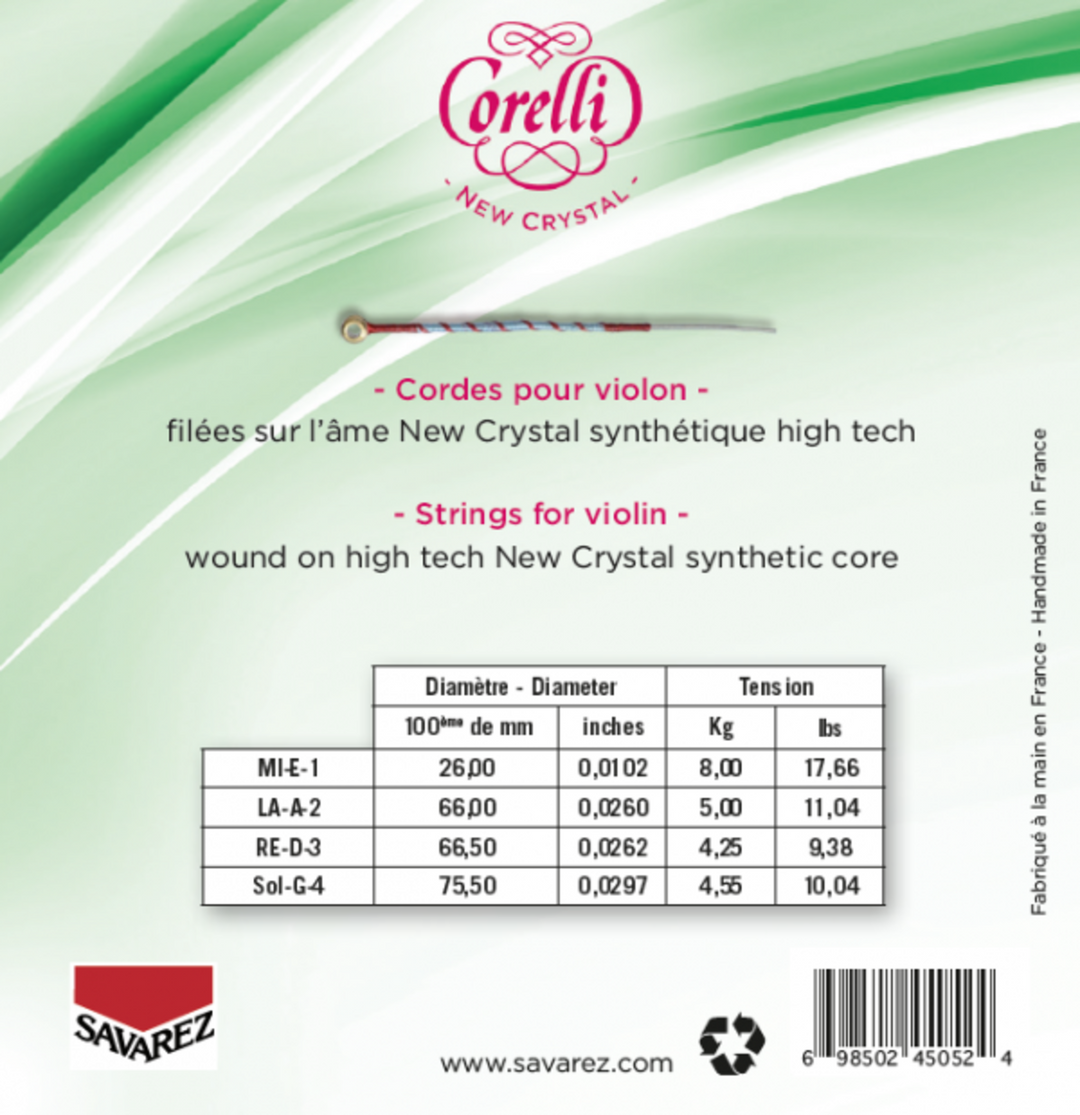 Corelli Fioliner-strenger New Crystal - medium-lett (700MLB)