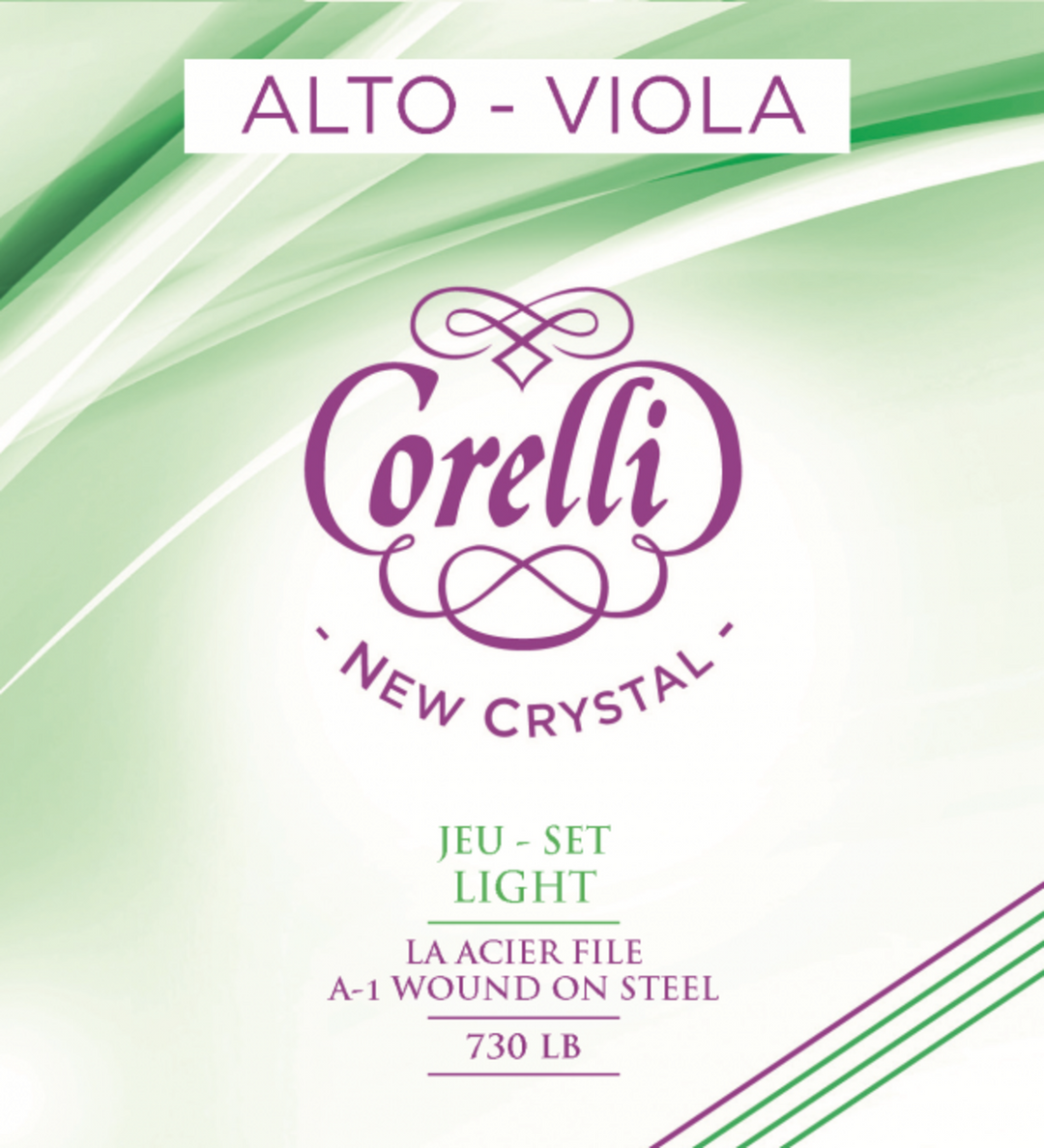 Corelli strenger for bratsj New Crystal - Light (730LB)
