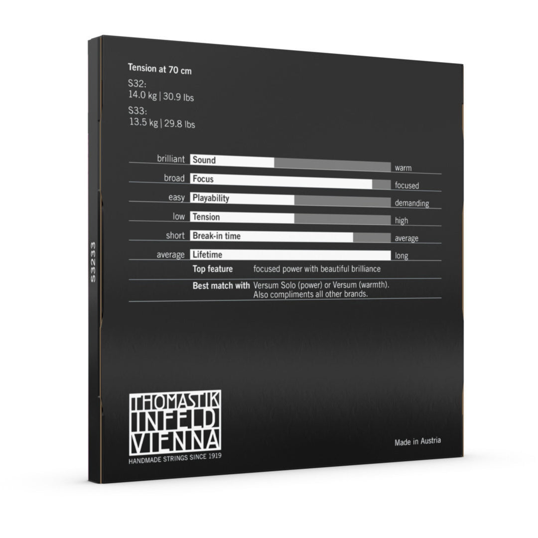 Thomastik-Infeld Celloer-strenger Spirocore spiralkjerne - Sett G+C tungsten medium (S3233)